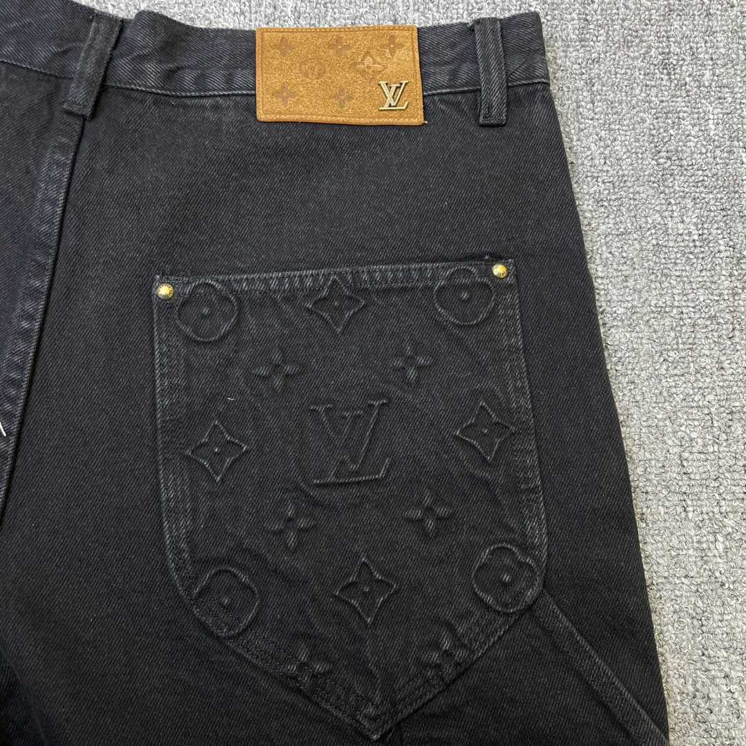 Louis Vuitton Monogram Denim Shorts    - DesignerGu