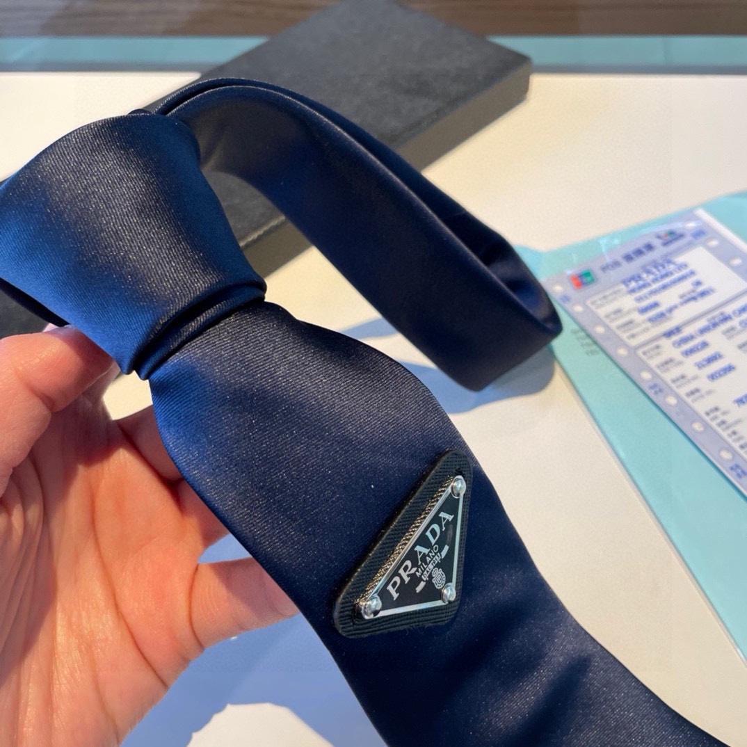 Prada Prada Logo Tie - DesignerGu