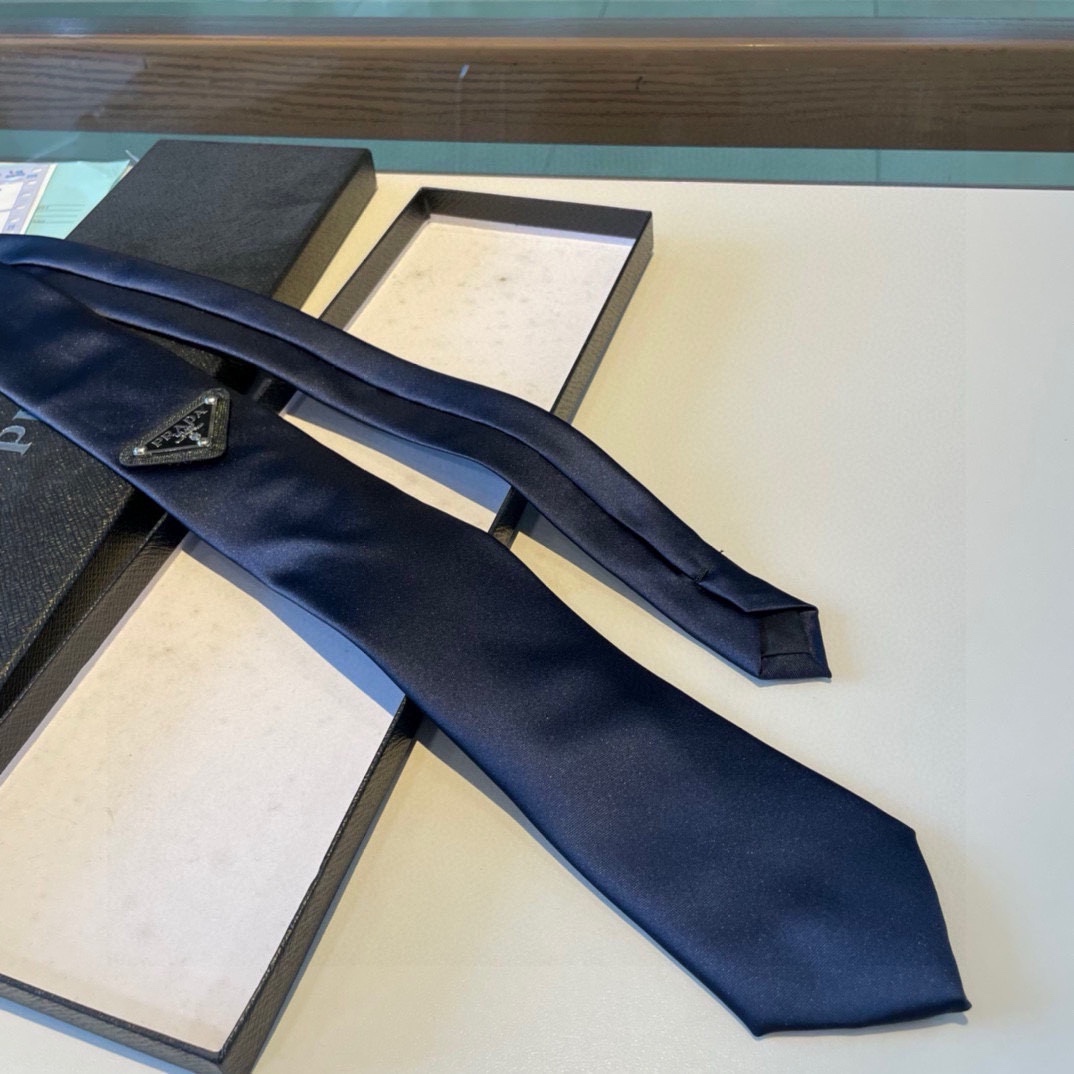 Prada Prada Logo Tie - DesignerGu