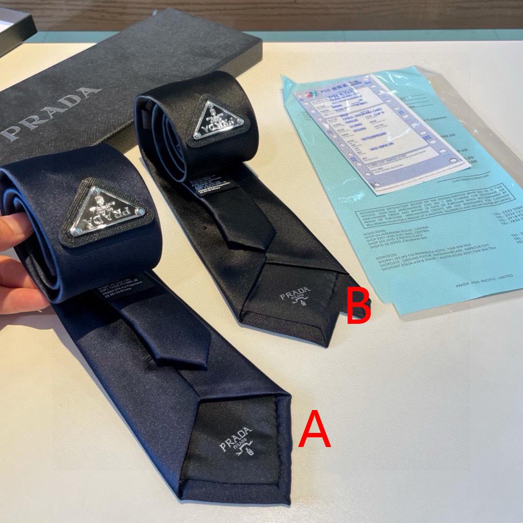 Prada Prada Logo Tie - DesignerGu