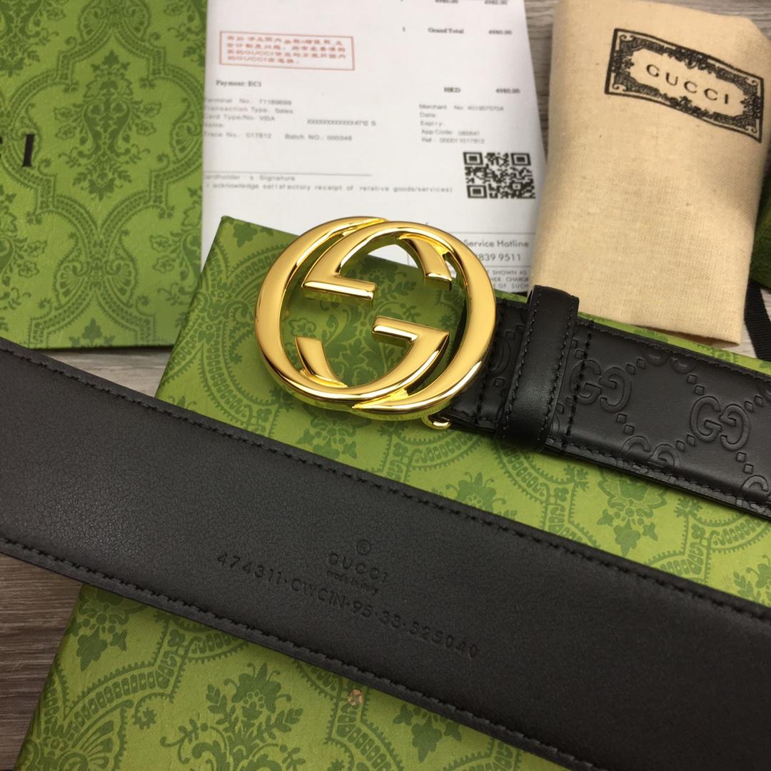 Gucci Leather Belt  40mm - DesignerGu