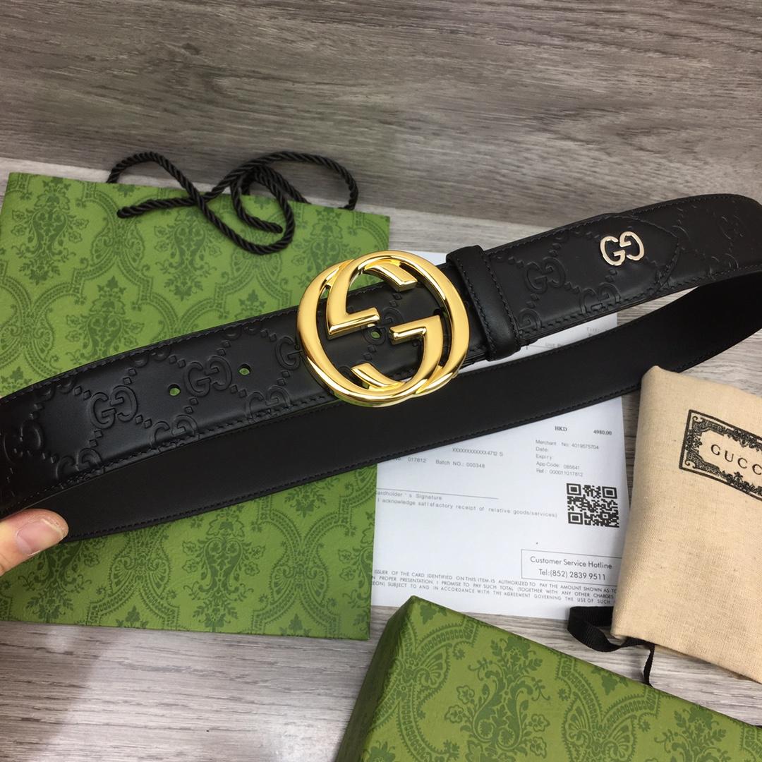 Gucci Leather Belt  40mm - DesignerGu