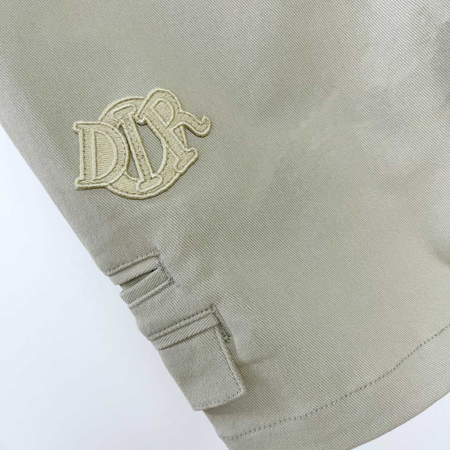 Dior Bermuda Shorts Beige Cotton Gabardine - DesignerGu