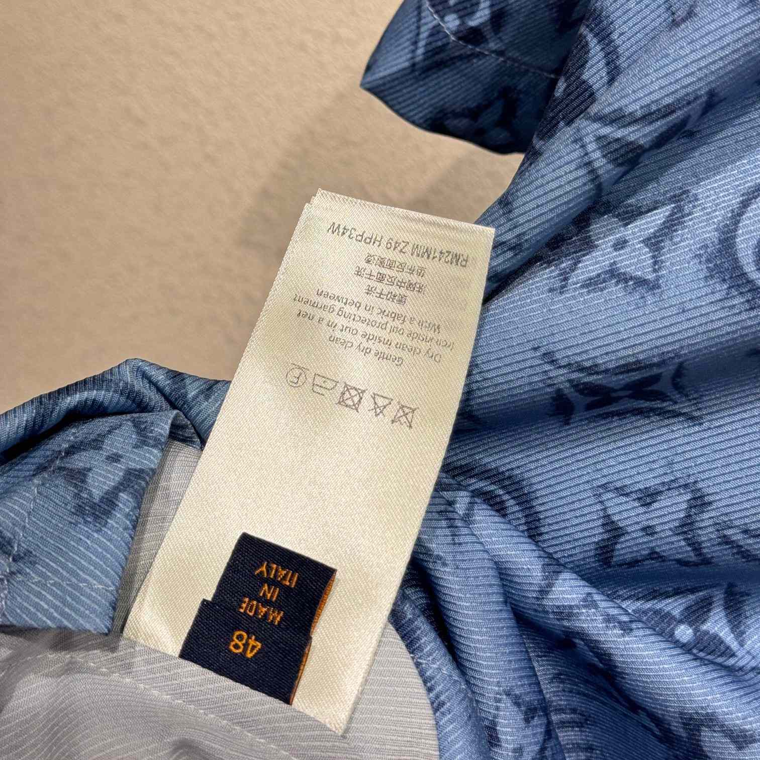 Louis Vuitton Monogram Short-Sleeved Chambray Shirt   - DesignerGu