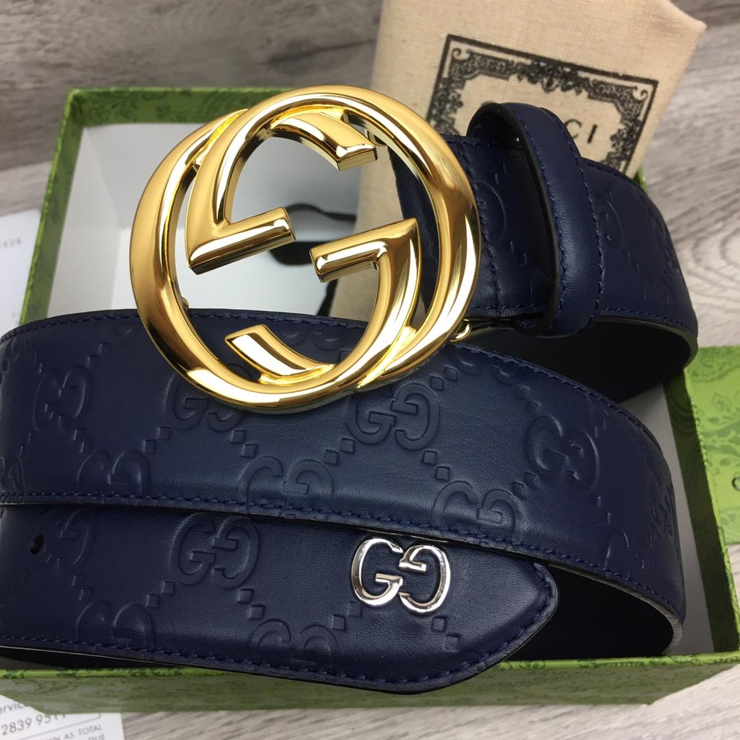 Gucci Leather Belt  40mm - DesignerGu