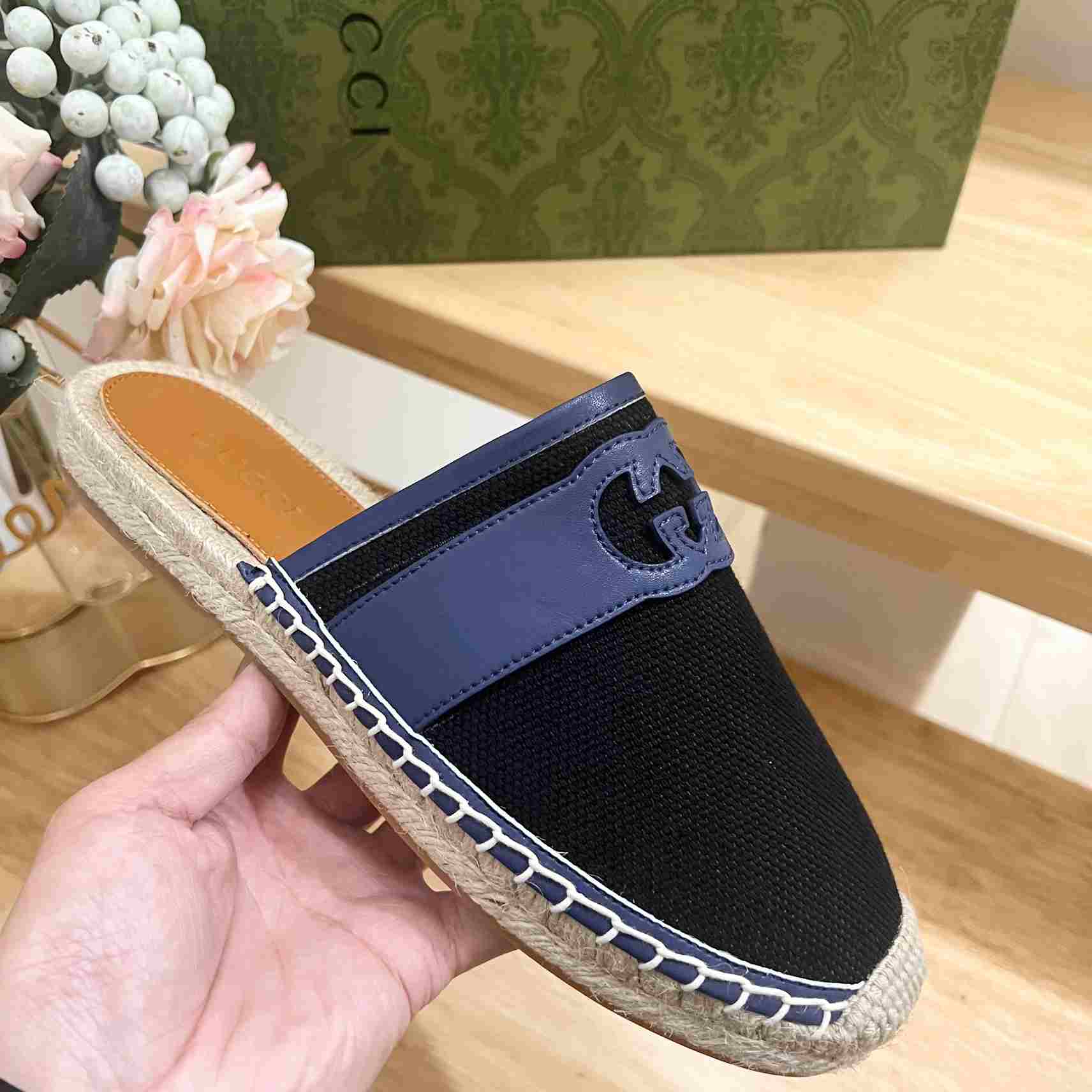 Gucci Interlocking G Slide Espadrille - DesignerGu