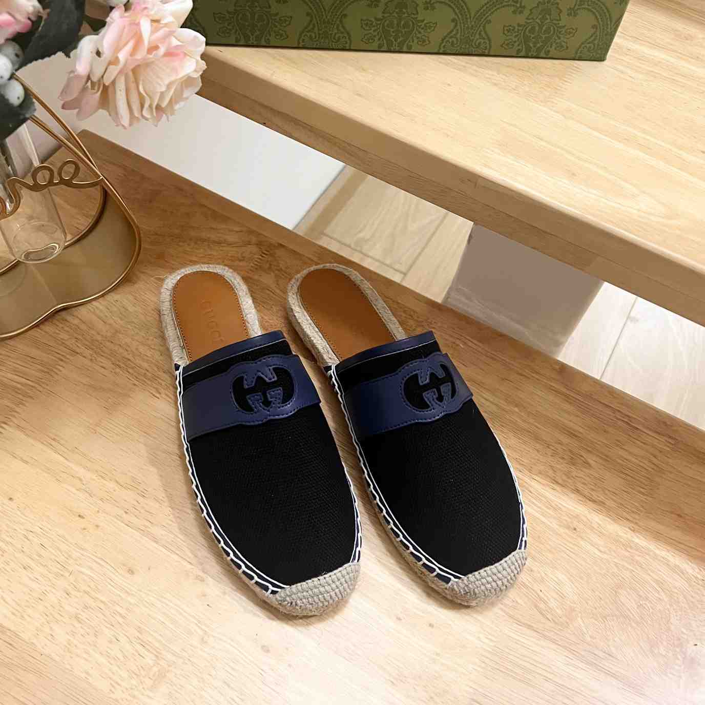 Gucci Interlocking G Slide Espadrille - DesignerGu