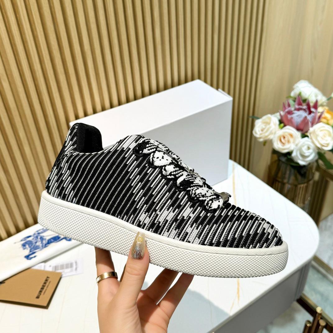 Burberry Check Knit Box Sneakers - DesignerGu