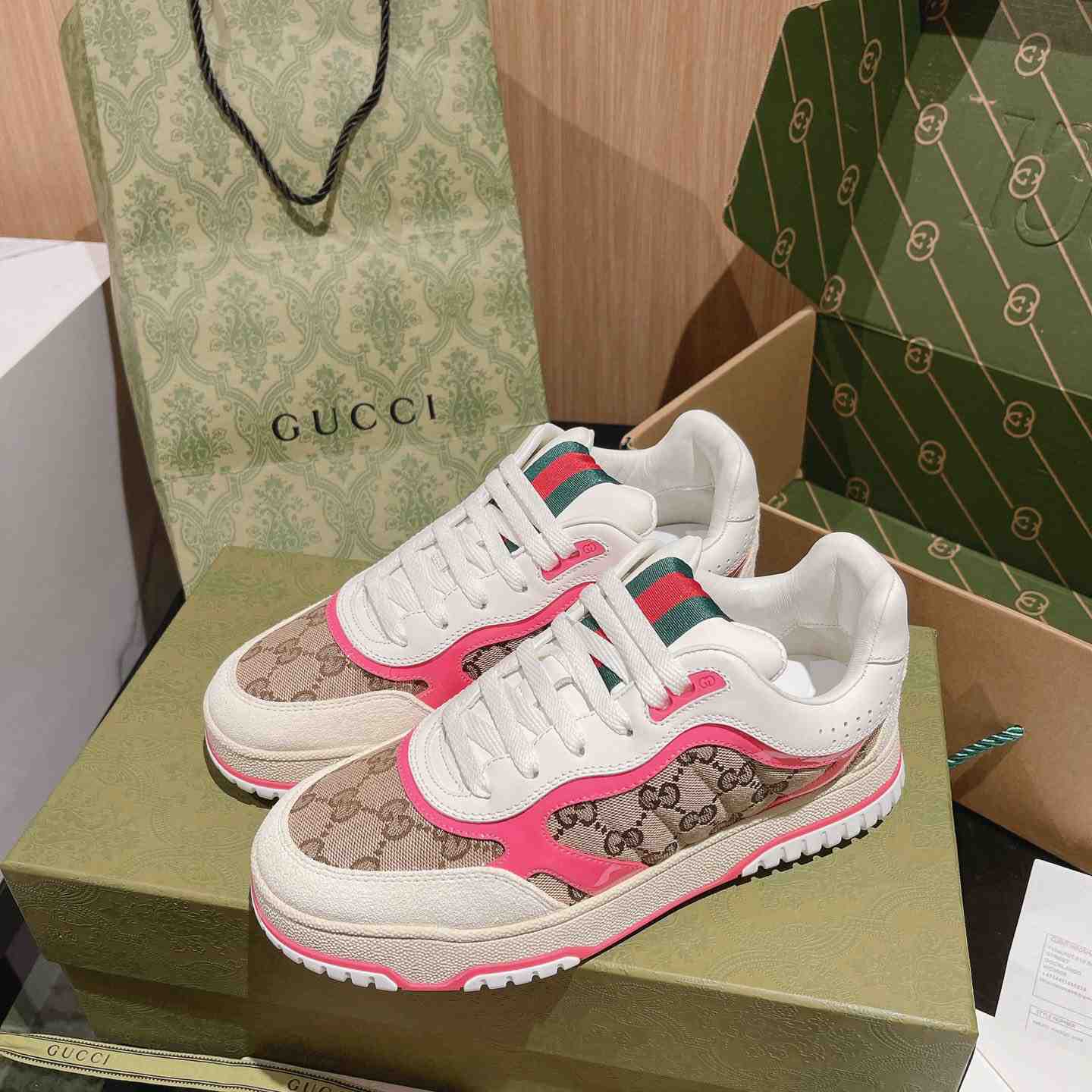 Gucci Re-Web Sneakers - DesignerGu