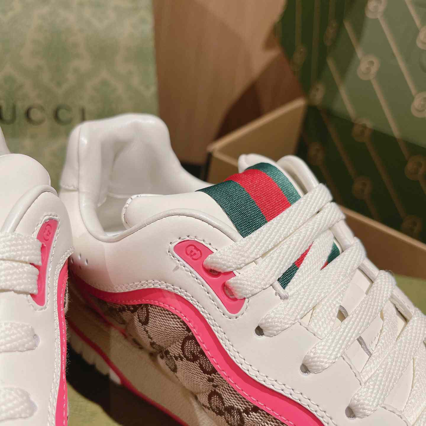 Gucci Re-Web Sneakers - DesignerGu