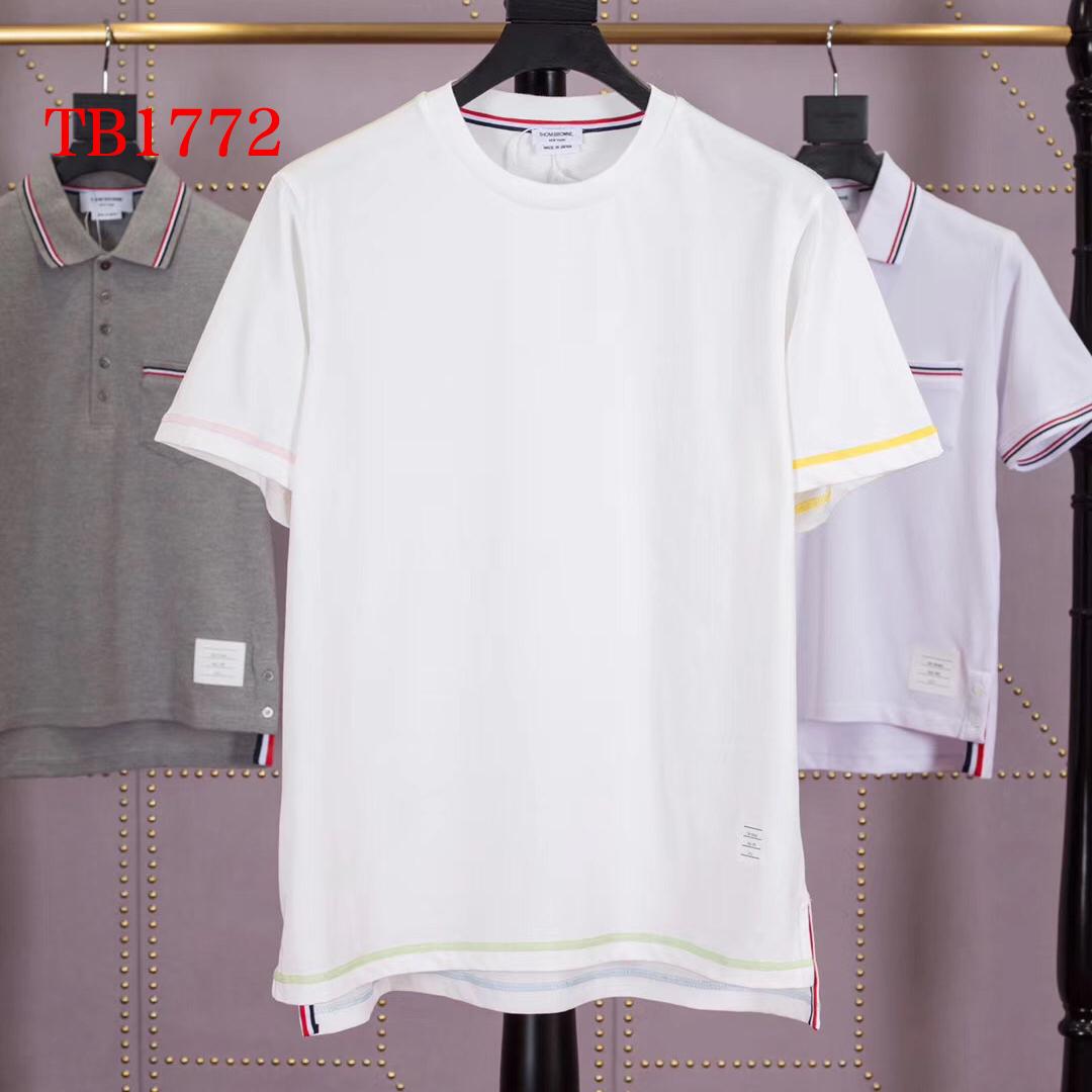 Thom Browne RWB Stripe Short Sleeve T-Shirt   TB1772 - DesignerGu