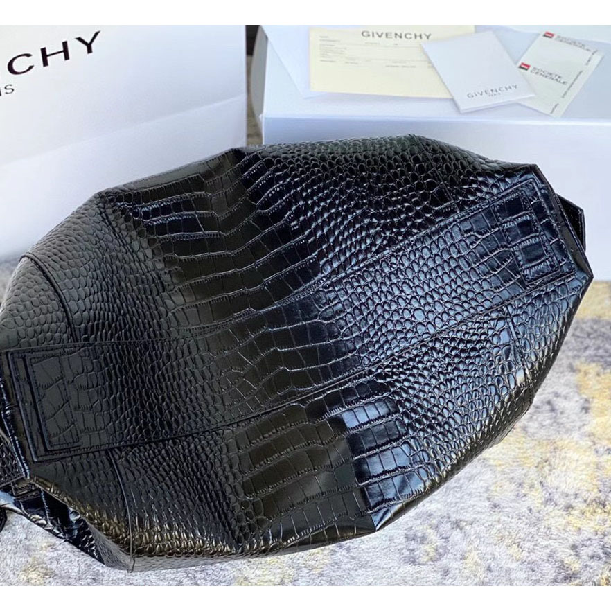 Givenchy Antigona Bag In Crocodile Effect Leather (45x9x35cm) - DesignerGu