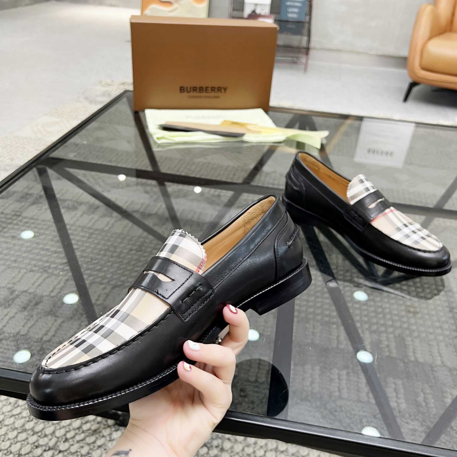 Burberry Vintage Check Penny Loafers - DesignerGu