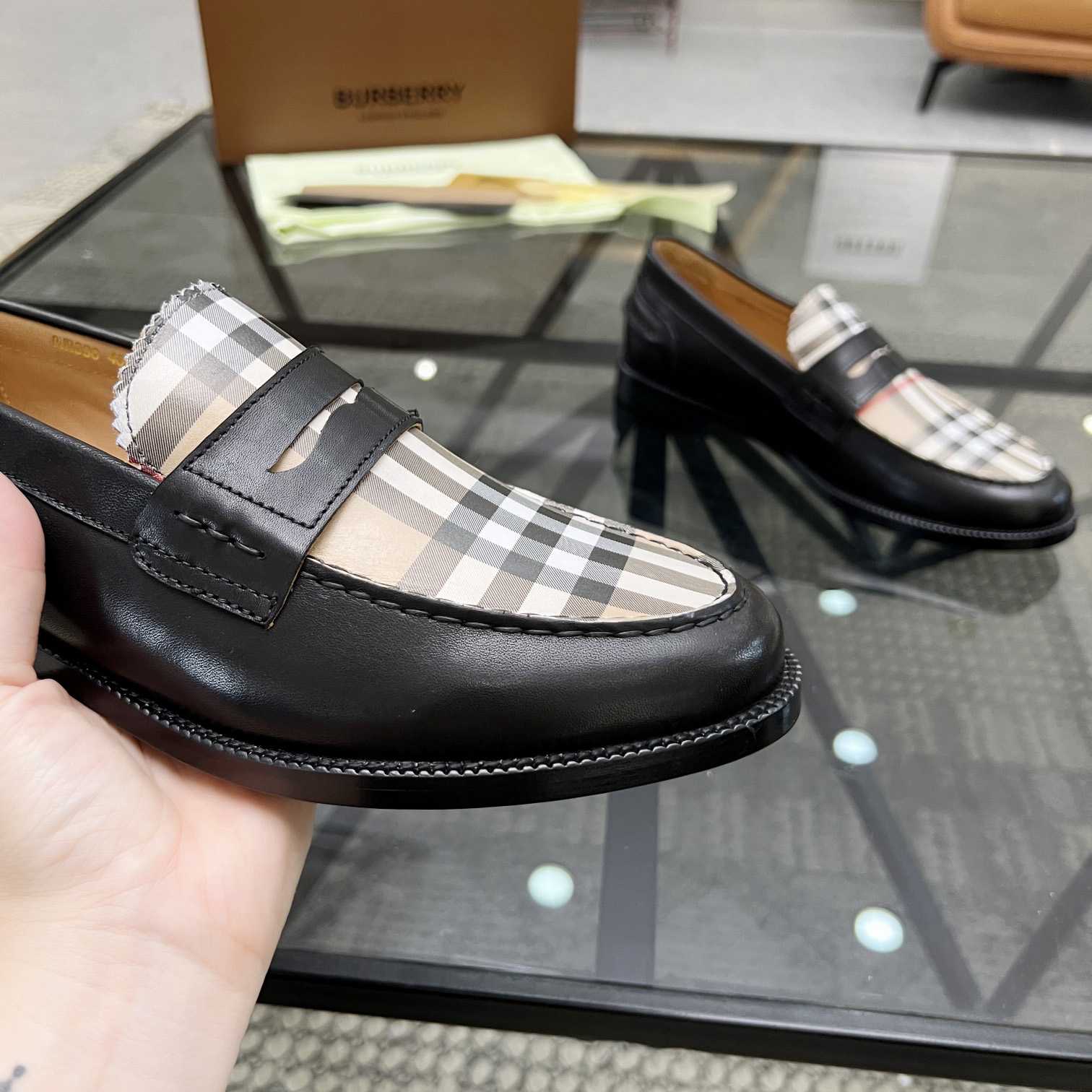 Burberry Vintage Check Penny Loafers - DesignerGu