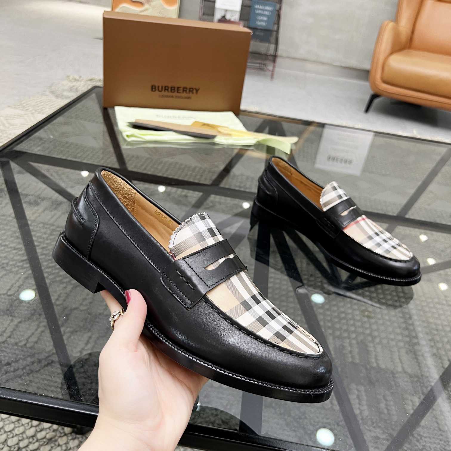 Burberry Vintage Check Penny Loafers - DesignerGu