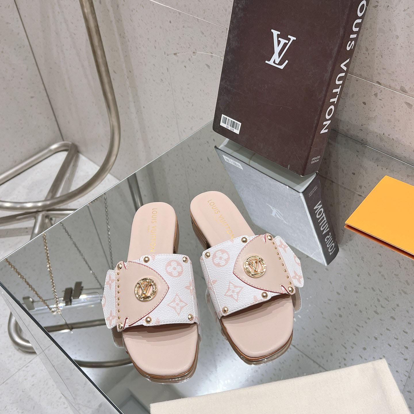 Louis Vuitton LV Frame Flat Mule   1ACXIM - DesignerGu