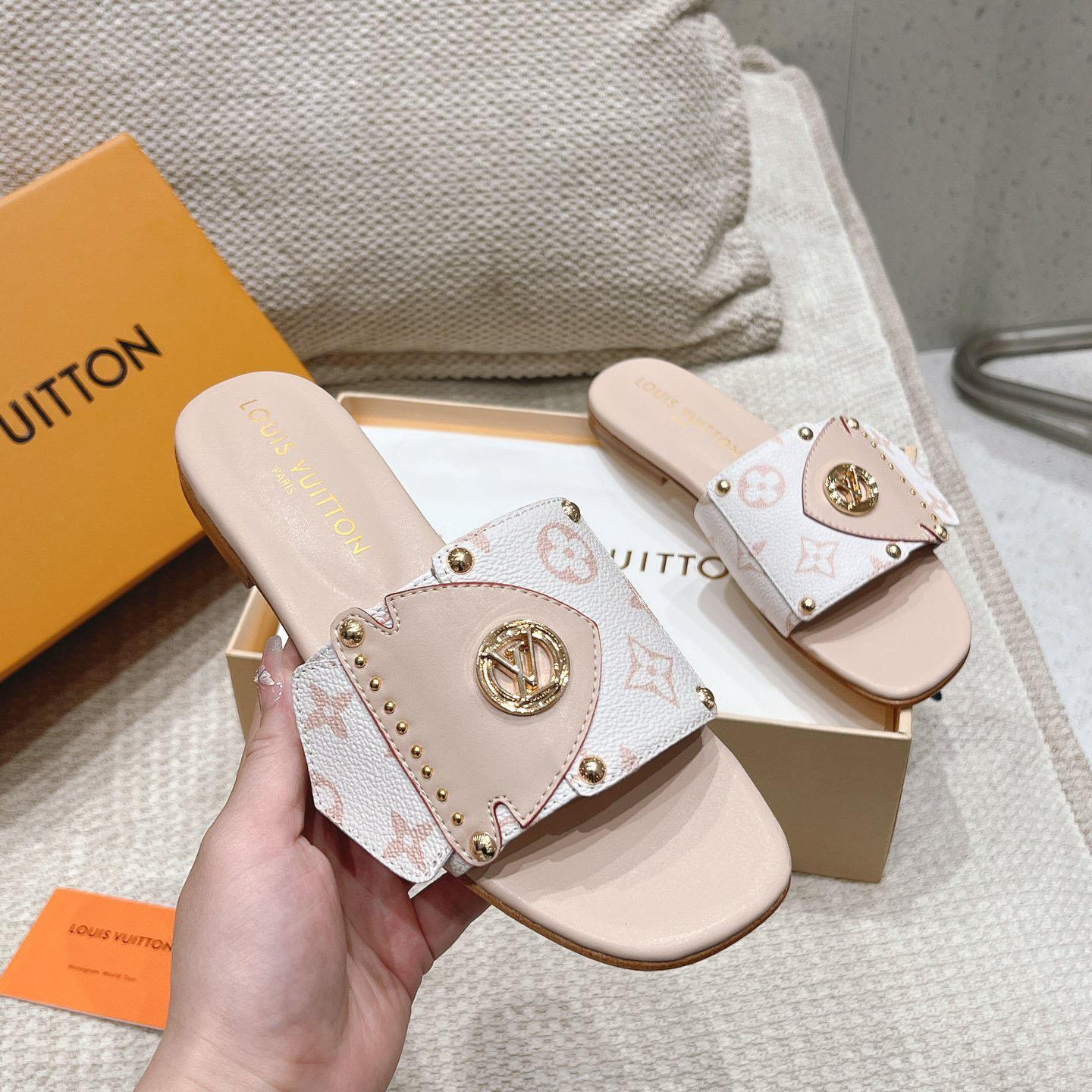 Louis Vuitton LV Frame Flat Mule   1ACXIM - DesignerGu