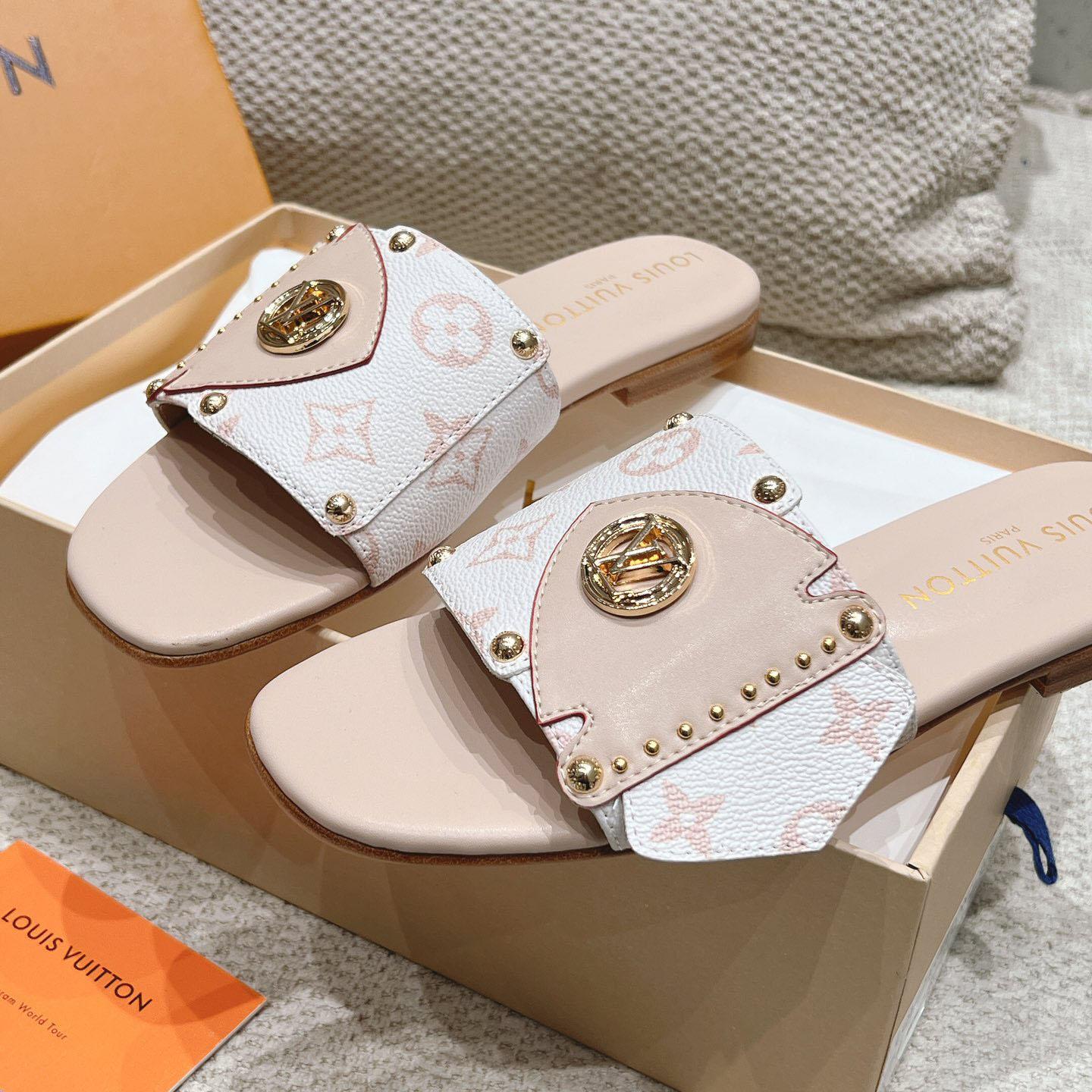 Louis Vuitton LV Frame Flat Mule   1ACXIM - DesignerGu