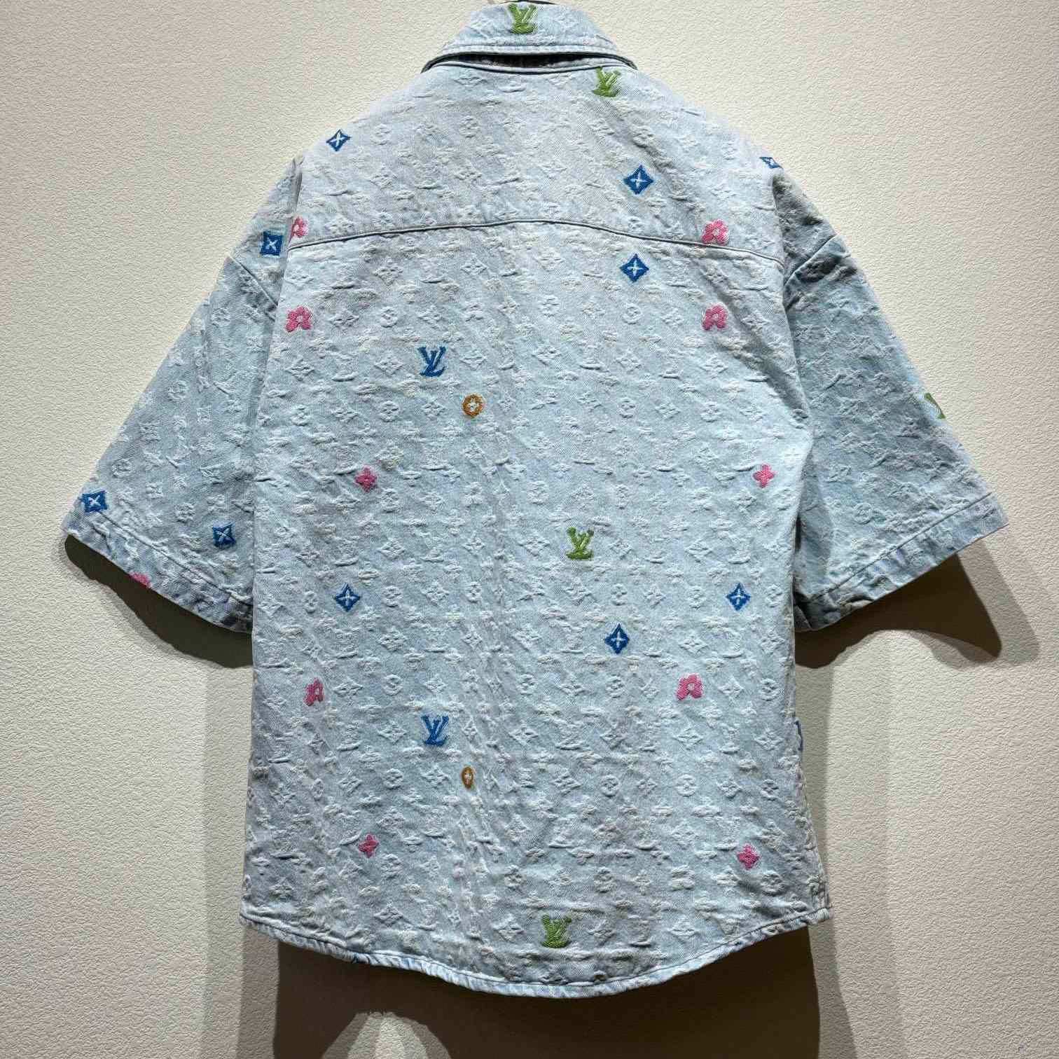 Louis Vuitton Monogram Short-Sleeved Shirt    - DesignerGu