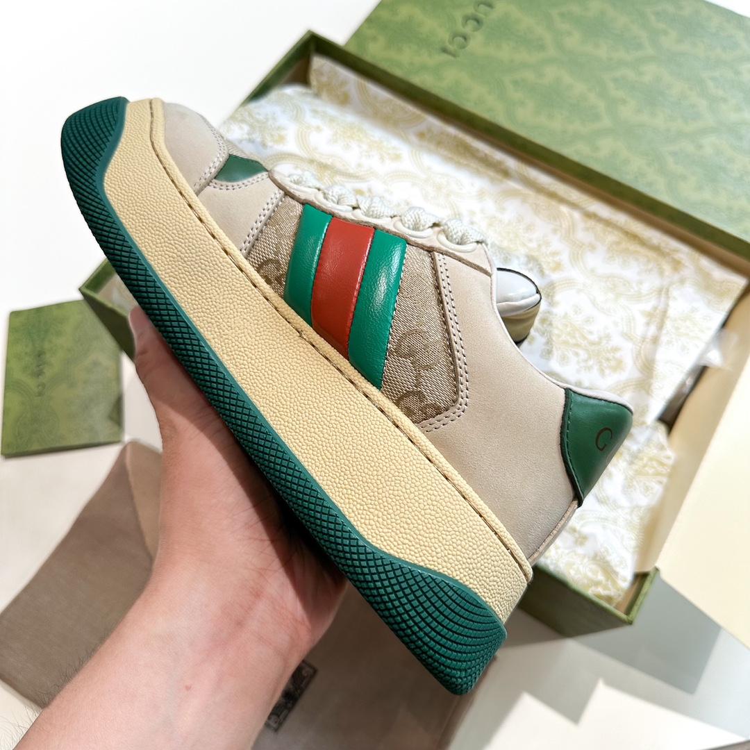 Gucci  Women's Screener Trainer With Web - DesignerGu