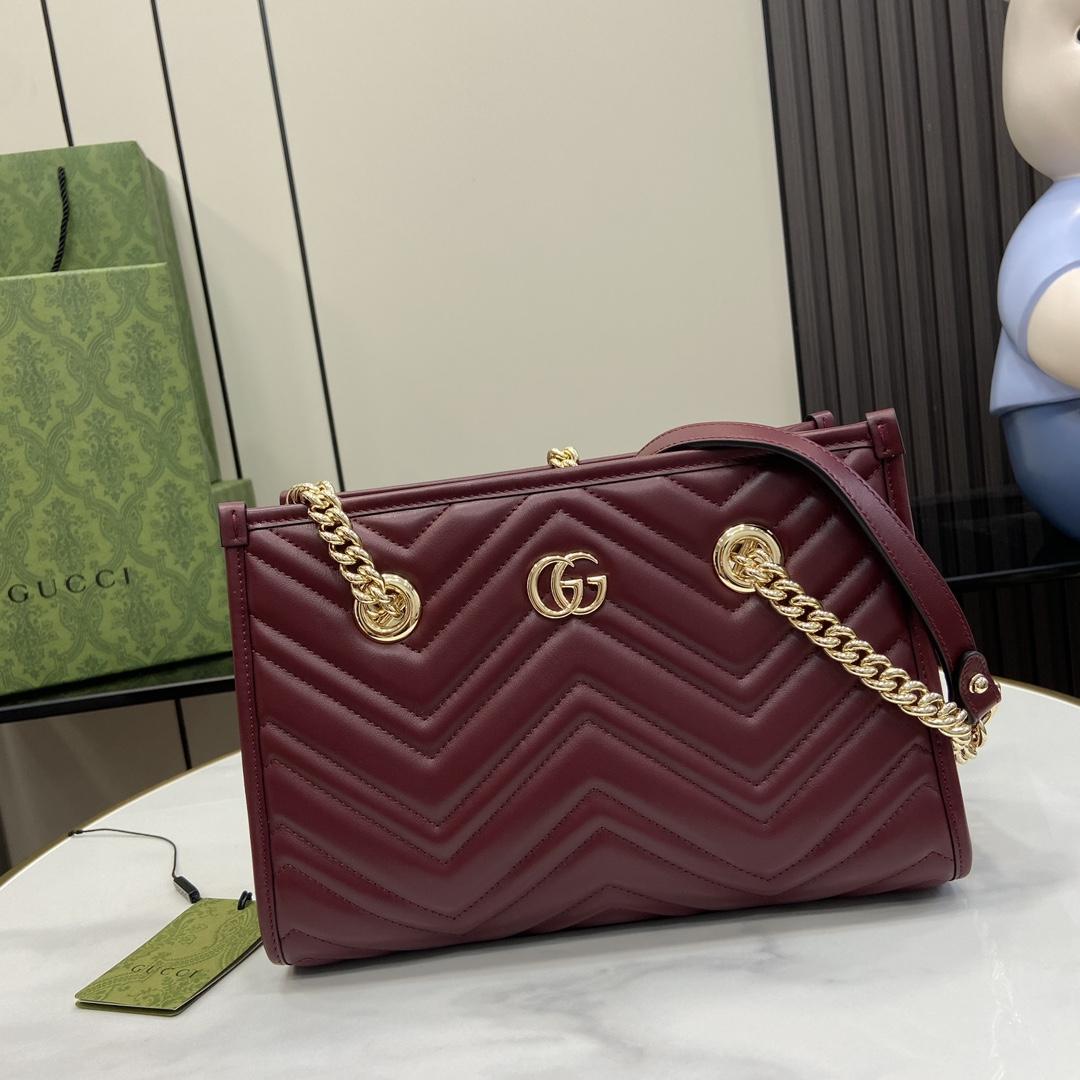 Gucci GG Marmont Small Tote Bag - DesignerGu