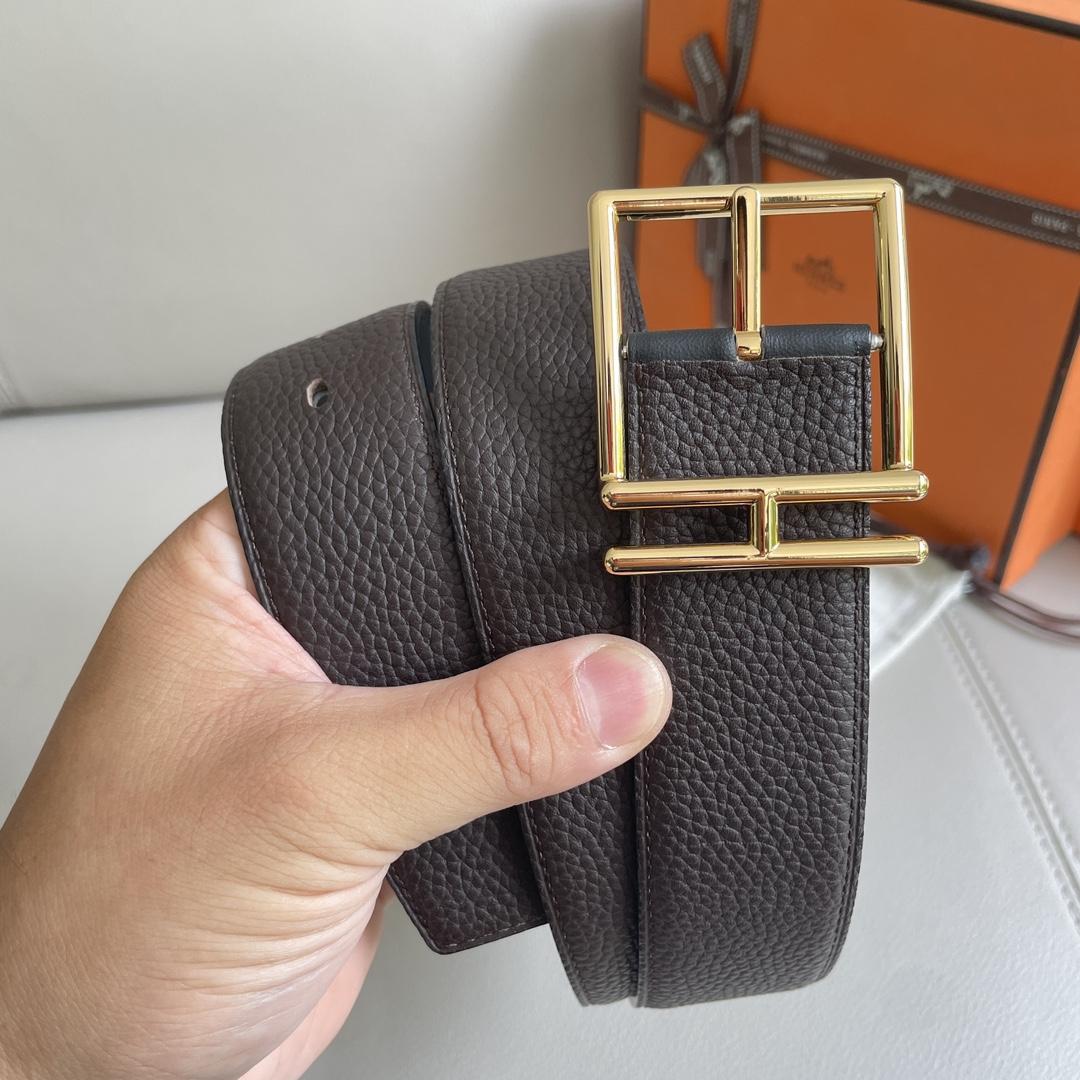 Hermes Leather Belt  38mm - DesignerGu