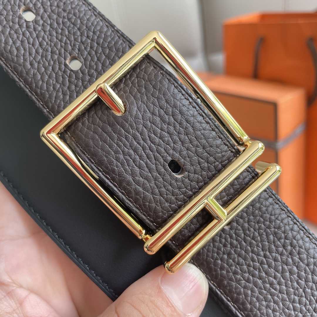 Hermes Leather Belt  38mm - DesignerGu