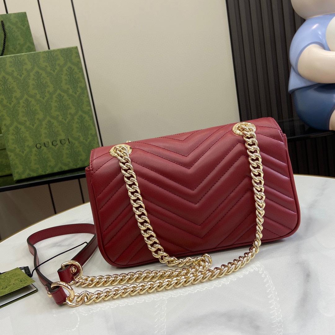 Gucci GG Marmont Mini Shoulder Bag - DesignerGu