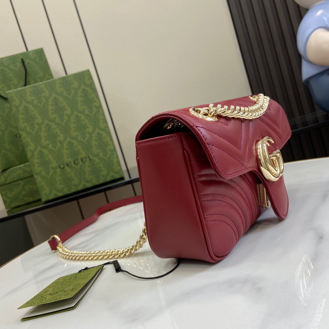 Gucci GG Marmont Mini Shoulder Bag - DesignerGu