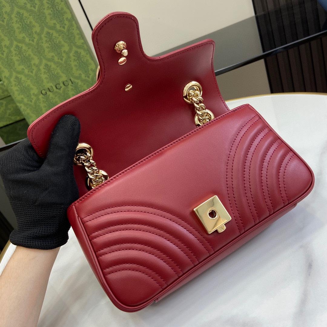 Gucci GG Marmont Mini Shoulder Bag - DesignerGu