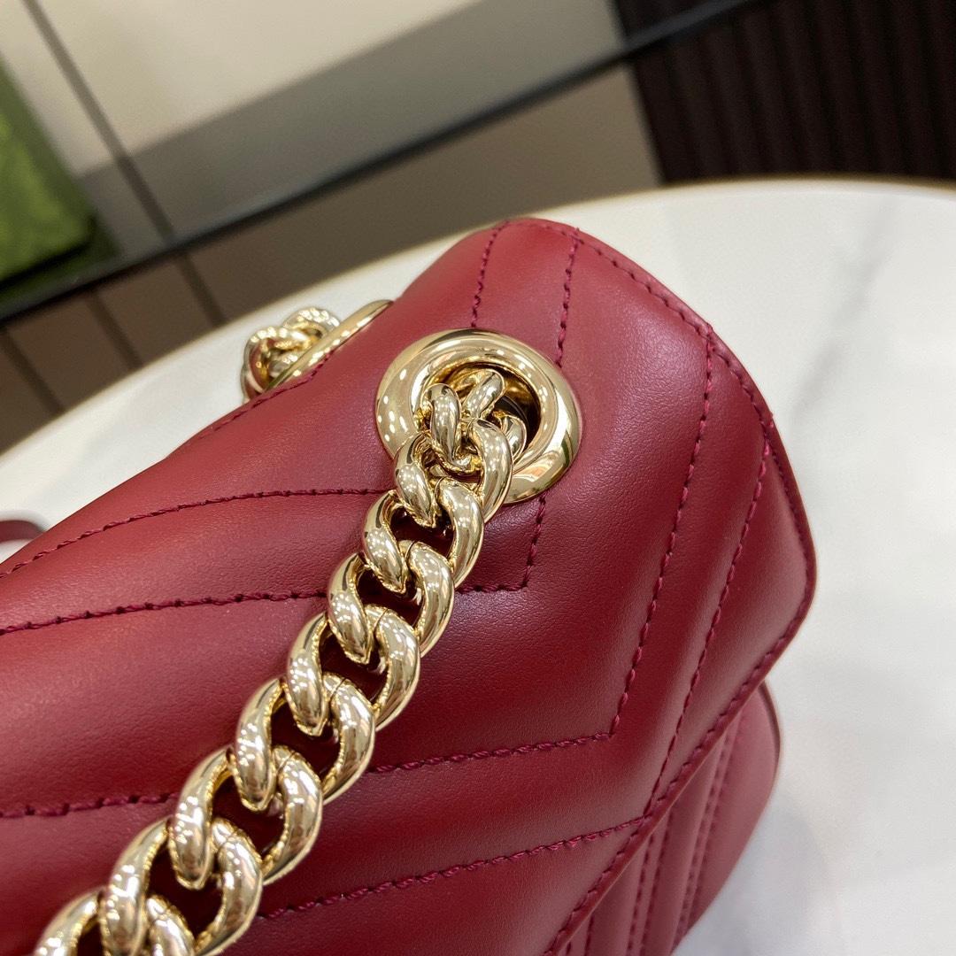 Gucci GG Marmont Mini Shoulder Bag - DesignerGu