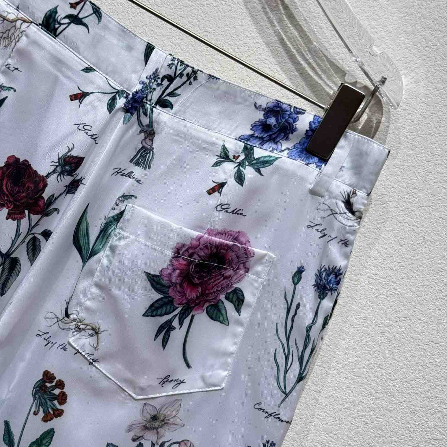 Dior Herbarium Illustration Bermuda Shorts - DesignerGu