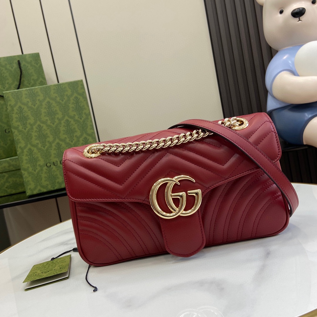 Gucci GG Marmont Small Shoulder Bag - DesignerGu