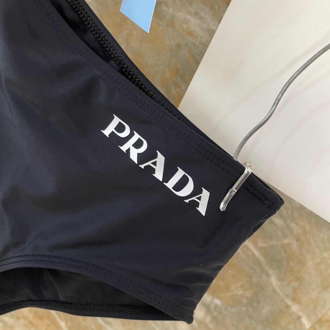 Prada One-shoulder Cut-out Swimsuit - DesignerGu