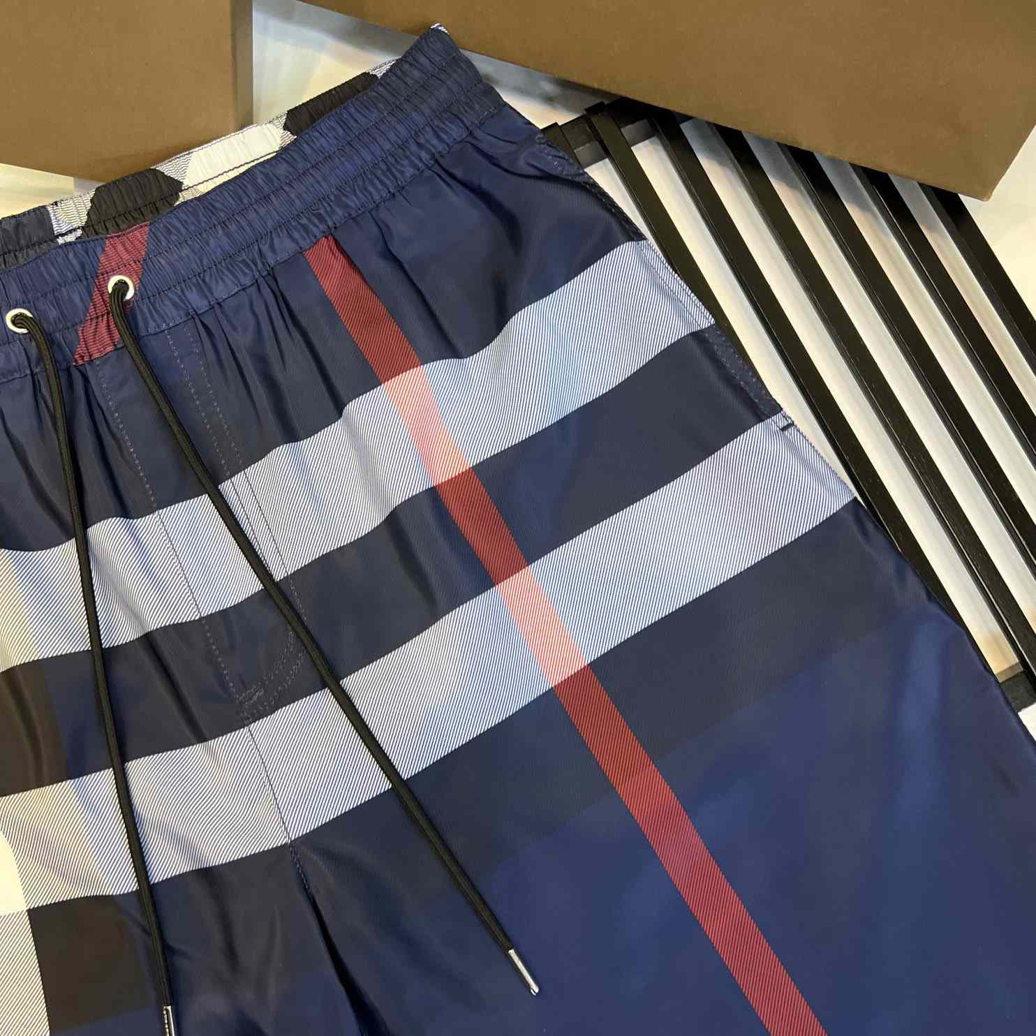 Burberry Checkered Twill Swim Shorts - DesignerGu