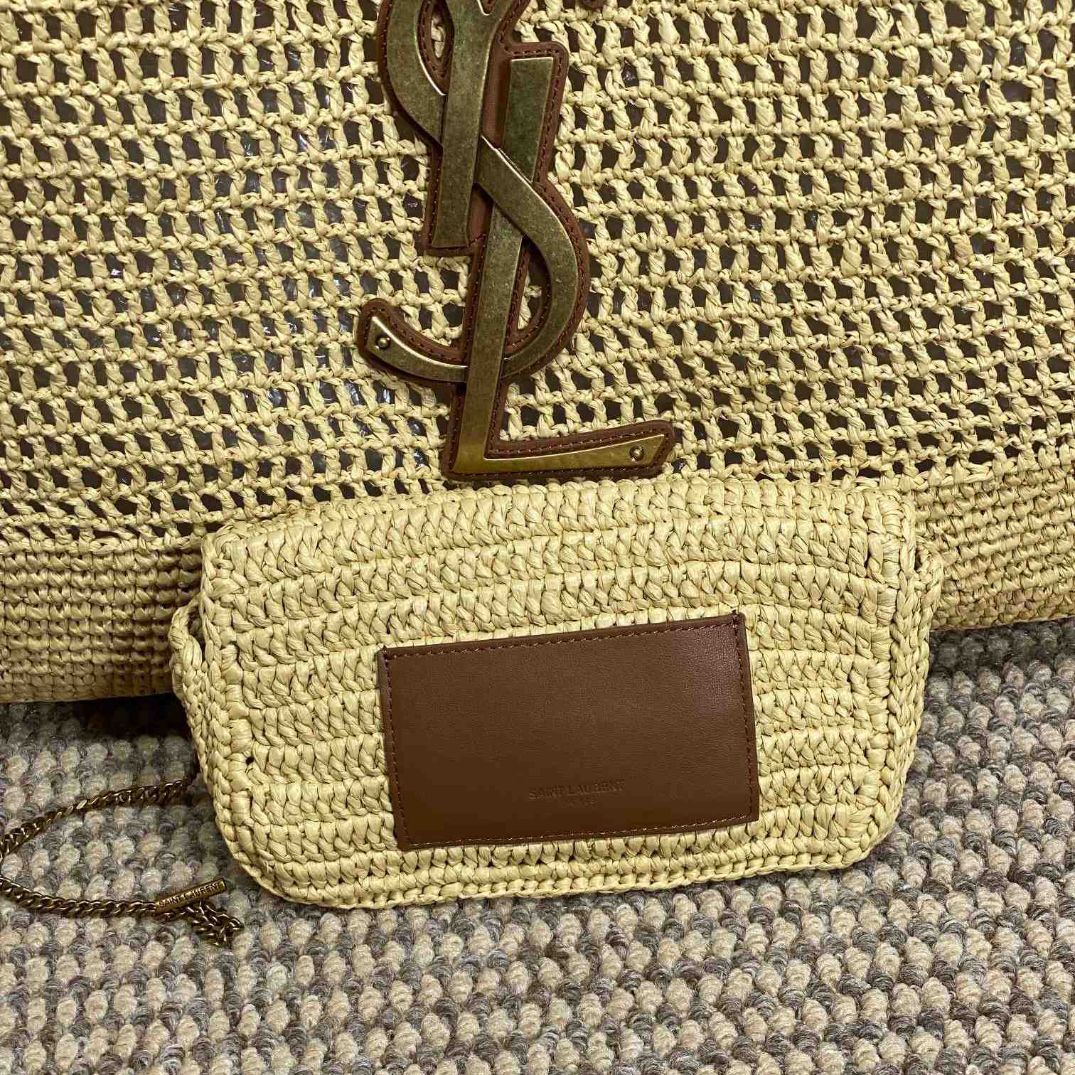 Saint Laurent Icare In Raffia - DesignerGu