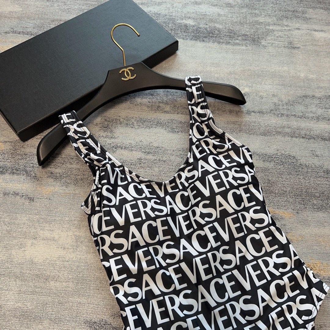 Versace Allover One-Piece Swimsuit - DesignerGu