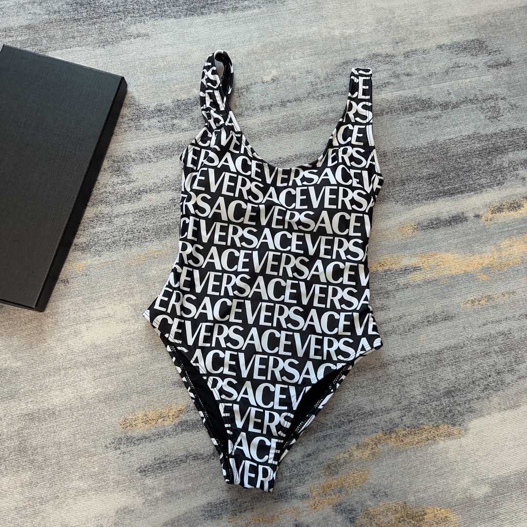 Versace Allover One-Piece Swimsuit - DesignerGu