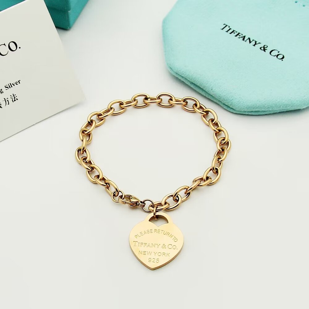 Tiffany & Co. Heart Tag Bracelet - DesignerGu