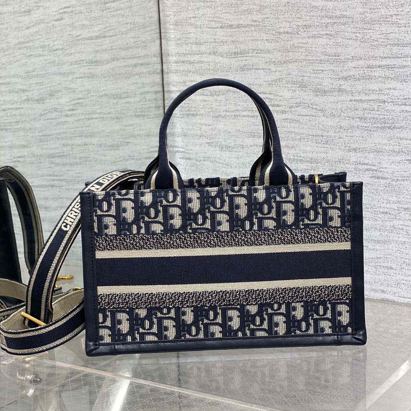 Dior East-West Dior Book Tote With Strap   - DesignerGu