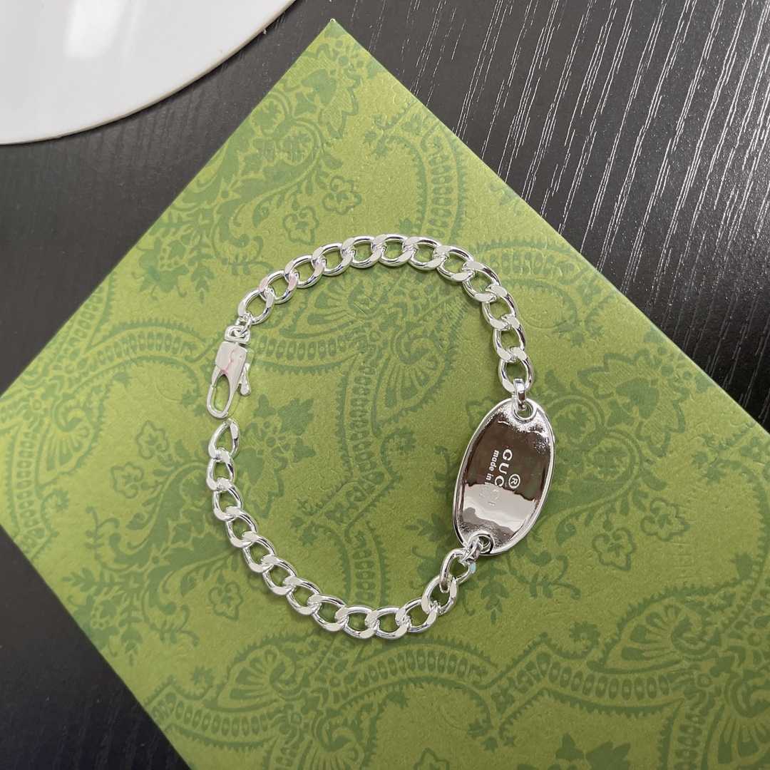 Gucci Trademark Chain Bracelet With Tag  - DesignerGu