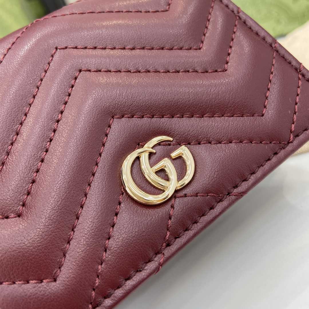 Gucci GG Marmont Card Case Wallet - DesignerGu