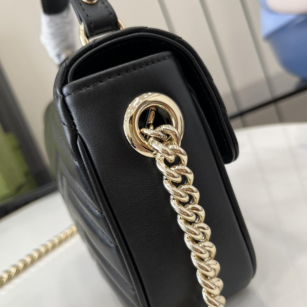 Gucci GG Marmont Mini Top Handle Bag - DesignerGu