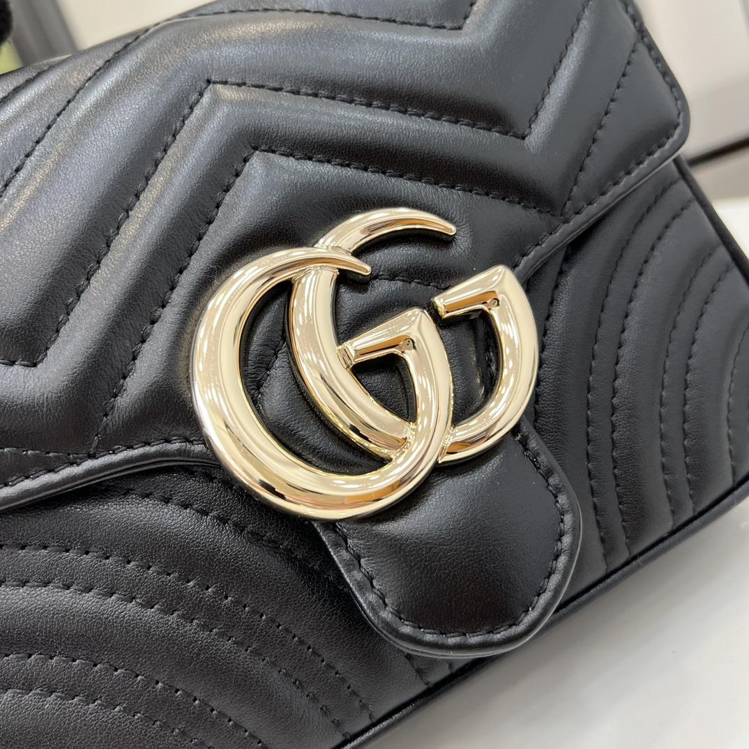 Gucci GG Marmont Mini Top Handle Bag - DesignerGu