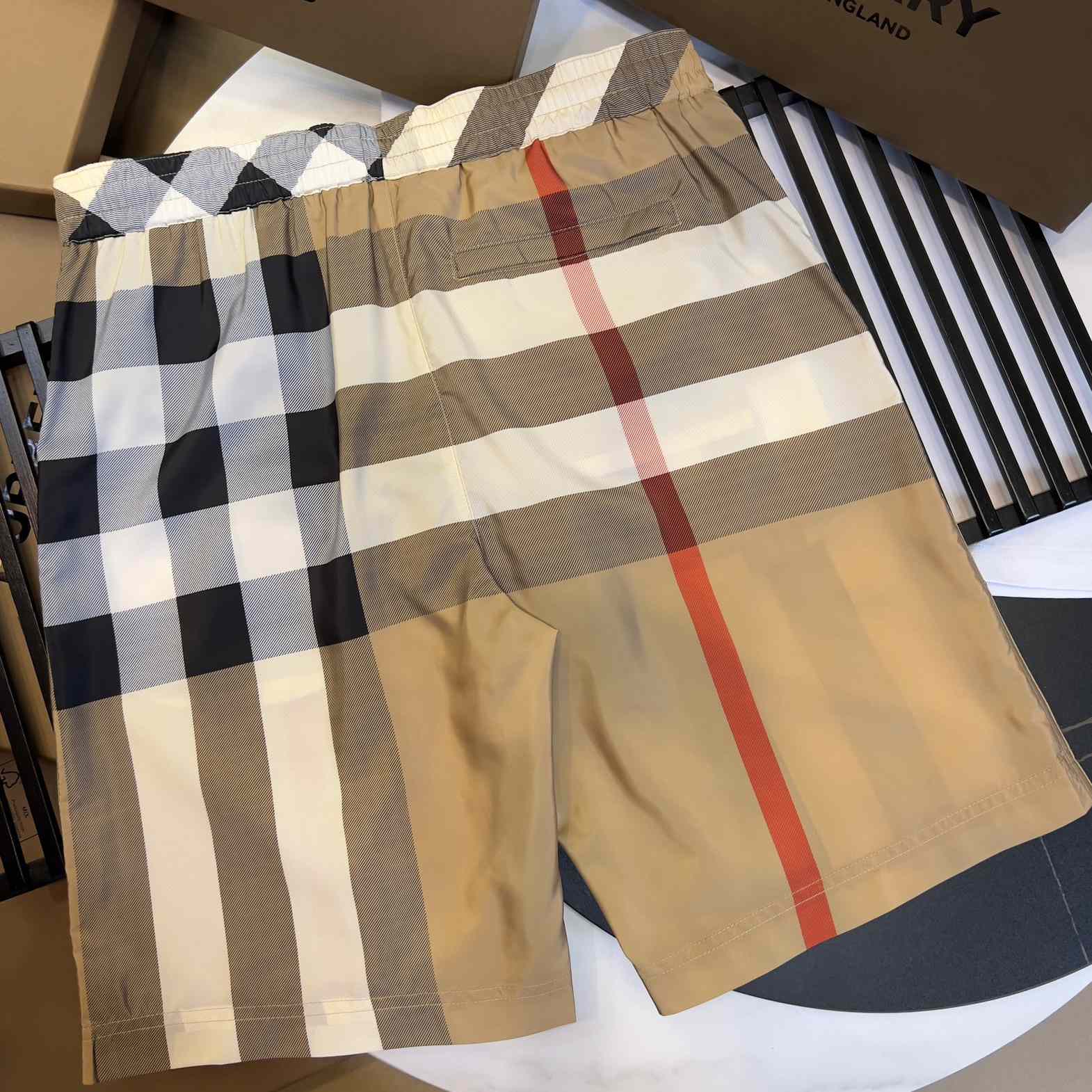 Burberry Checkered Twill Swim Shorts - DesignerGu