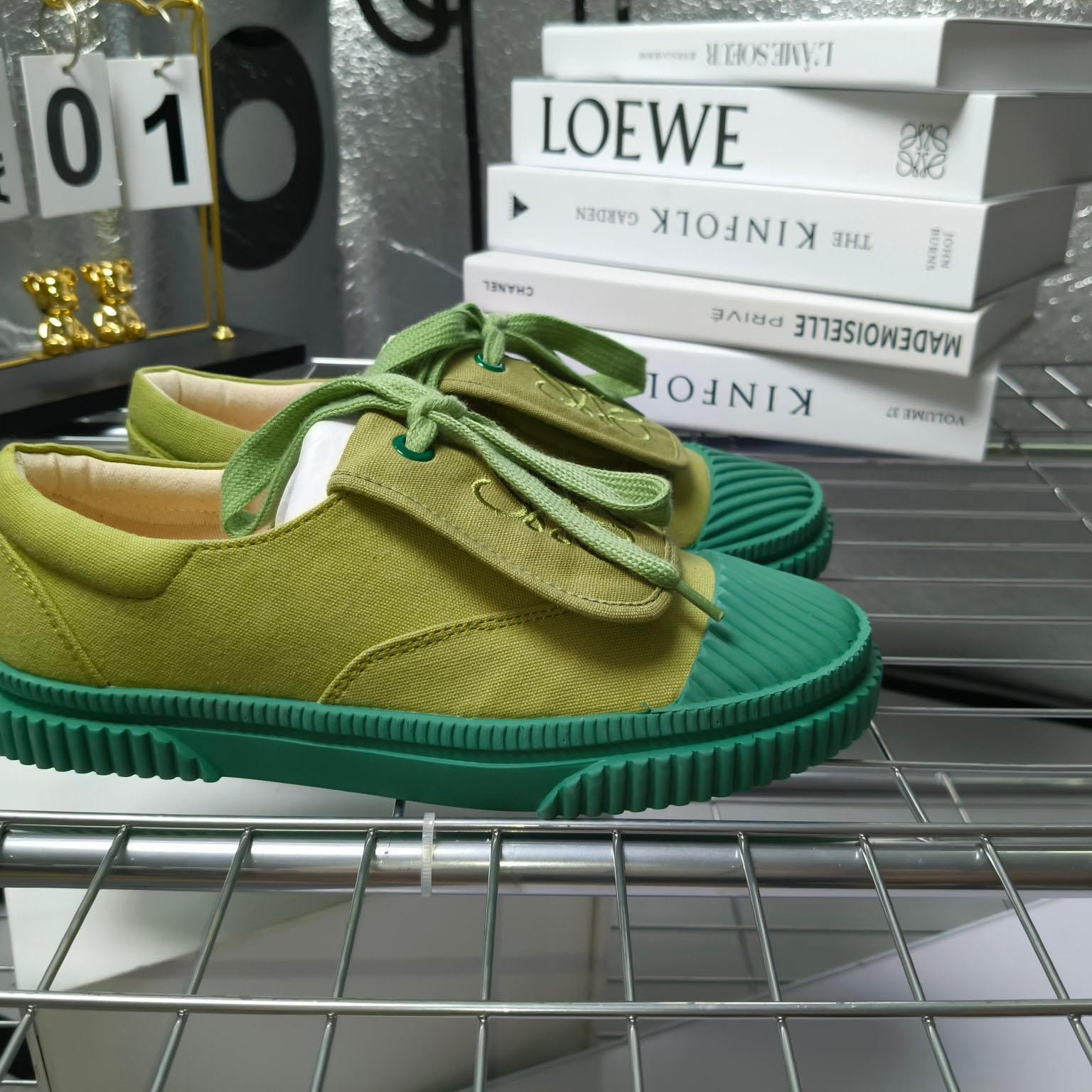 Loewe x Paula’s Ibiza Denim Flap Sneakers - DesignerGu