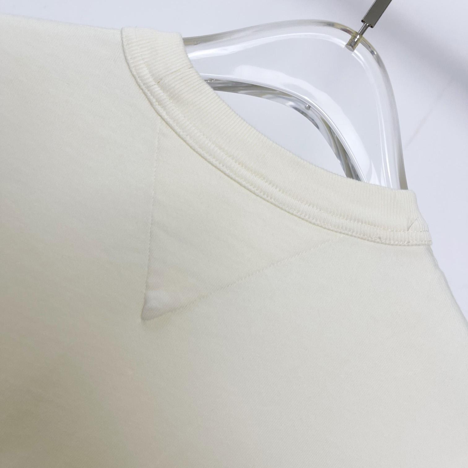 Bottega Veneta Cotton Jersey T-Shirt With Label - DesignerGu