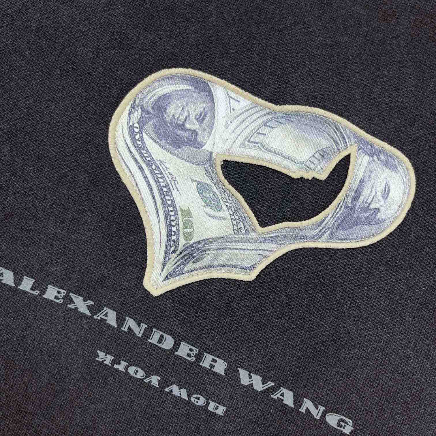 Alexander Wang money-print Cotton T-shirt - DesignerGu