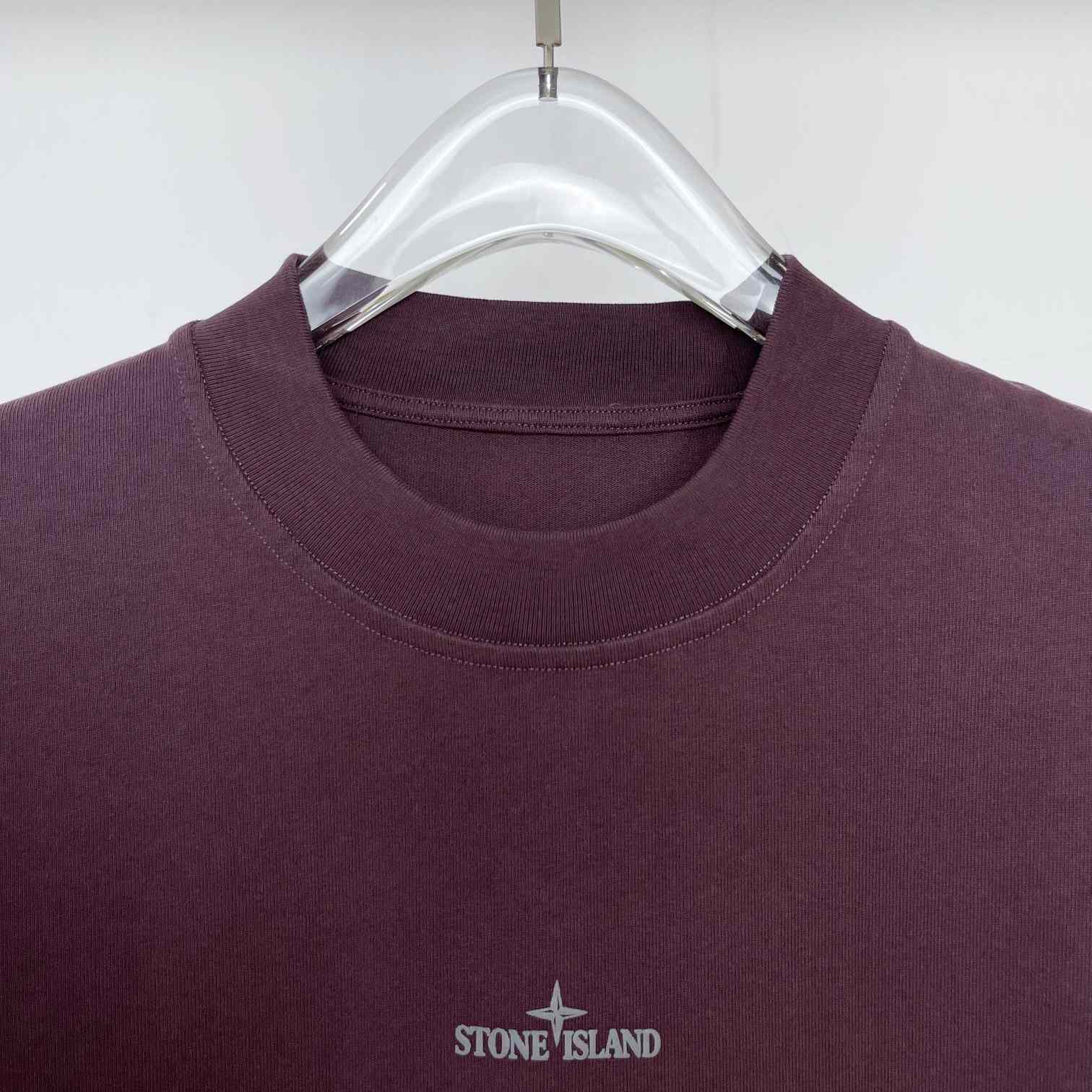 Stone Island Logo-print Cotton T-shirt - DesignerGu