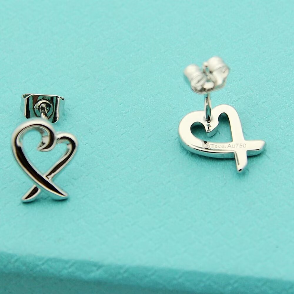 Tiffany & Co. Paloma Picasso Loving Heart Earrings - DesignerGu